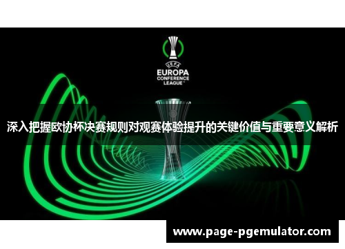 深入把握欧协杯决赛规则对观赛体验提升的关键价值与重要意义解析